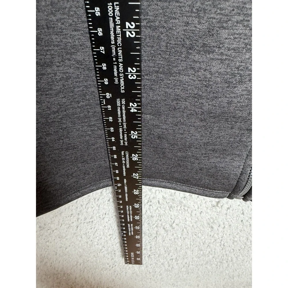 The North Face Jacket Mens M Gray Full Zip Fleece Softshell Hiking Advertising